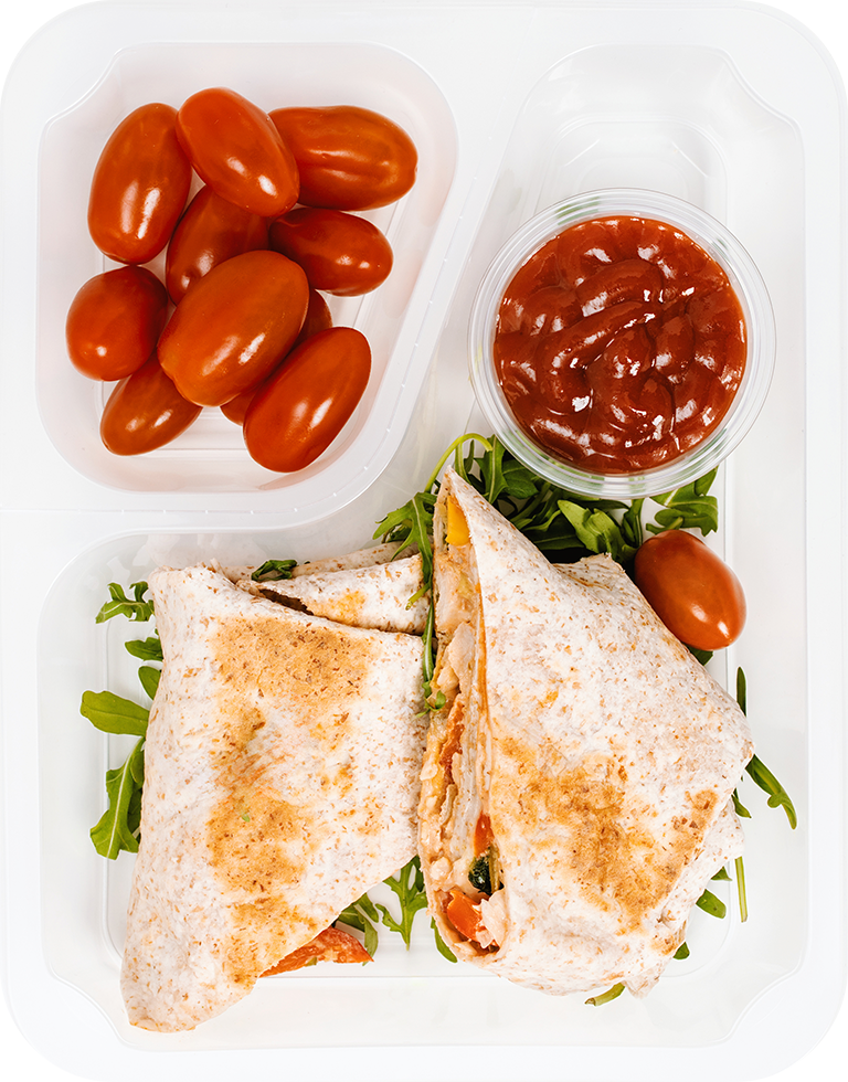 Wrapy z indykiem i warzywami