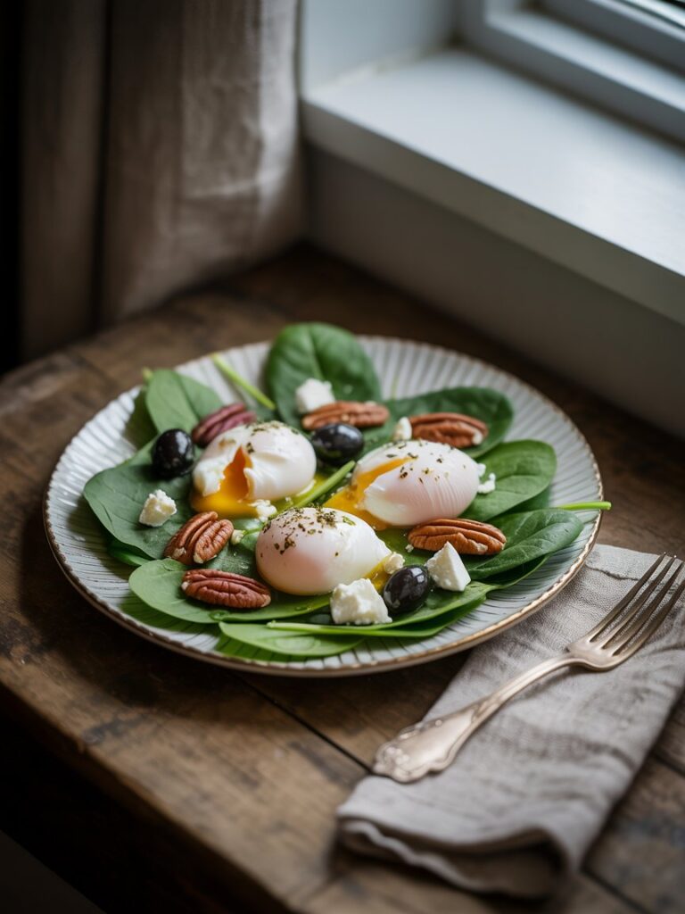 Pomysły na śniadanie bez węglowodanów 2 jajka z orzechami