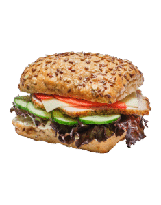 Kanapka warszawska z pieczonym schabem i goudą