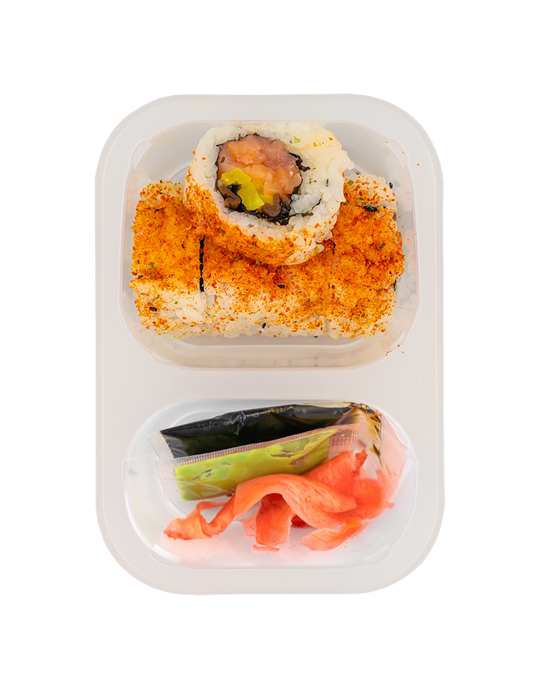 Uramaki z wędzonym łososiem