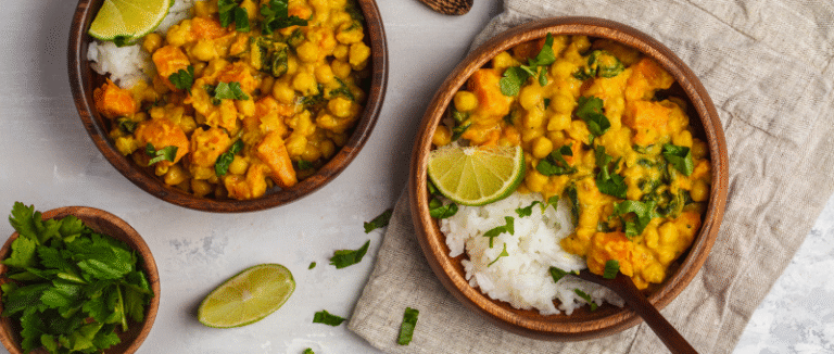 curry z batatami i ciecieżycą